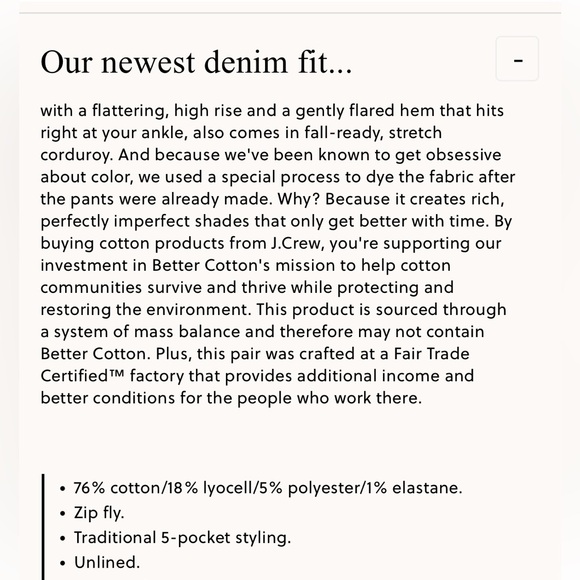 J. Crew Petite high-rise slim demi-boot corduroy pant. - Picture 16 of 16